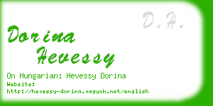 dorina hevessy business card